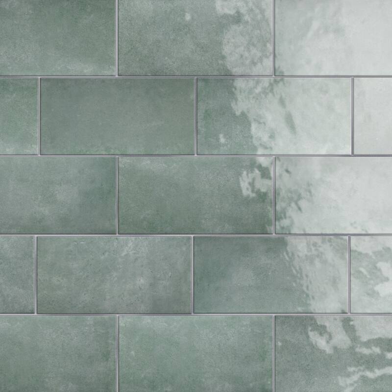 Merola Tile Camden Emerald 4" x 8" Ceramic Wall Tile