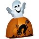 preview thumbnail 10 of 8, 5ft Halloween Inflatables Outdoor Decorations Ghost with Pumpkin with LED Light