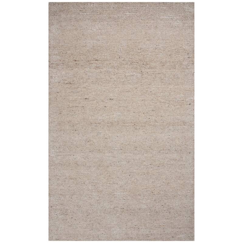 Alora Decor Theo Modern Abstract Solid Area Rug - 9' x 12' - Khaki