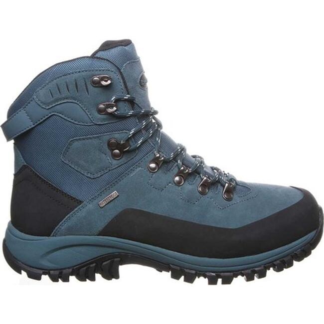blue suede hiking boots