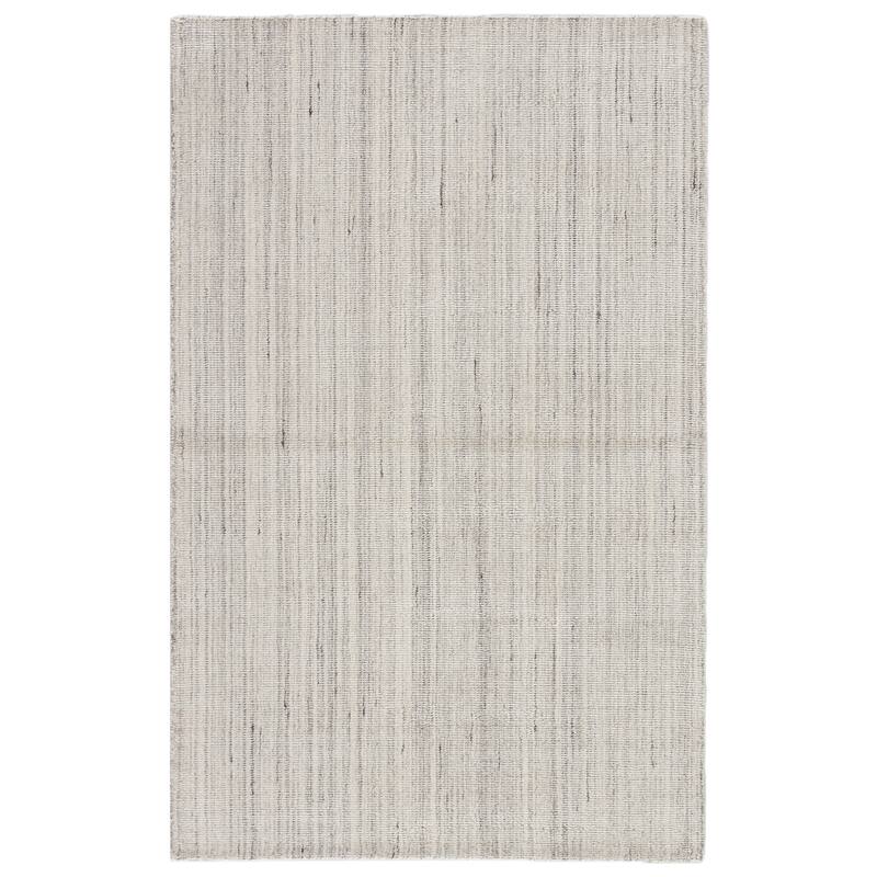 Carson Carrington Otterup Handmade Solid Area Rug - 5' x 8' - Grey/White - Rectangle