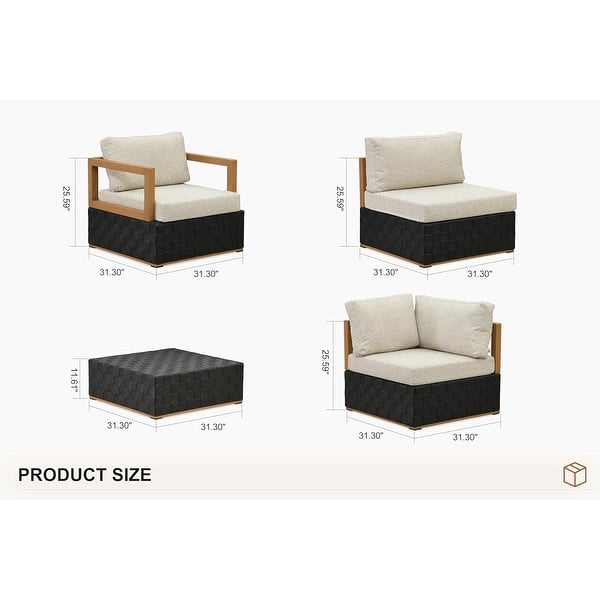 dimension image slide 0 of 7, PURPLE LEAF GLFSF Black sofa with white seat Outdoor Couch for Yard Porch Deck Patio Conversation Sets