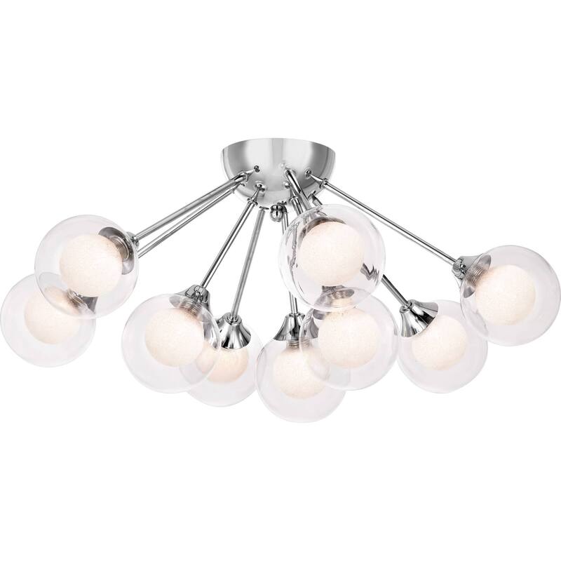 James Allan Curry Spellbound 9 Light 21-3/4" Wide Semi-Flush Ceiling