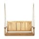 preview thumbnail 21 of 26, Tambora Outdoor Acacia Porch Swing by Christopher Knight Home