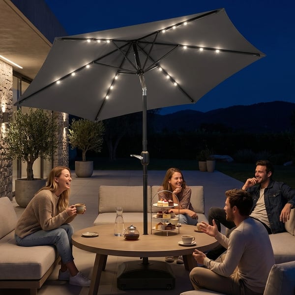 coral patio umbrella offset 11 Mainstays 10 Red Octagon Outdoor Tilting Cantilever Offset Patio Umbrella with Weighted Base and 360 Degree Rotation