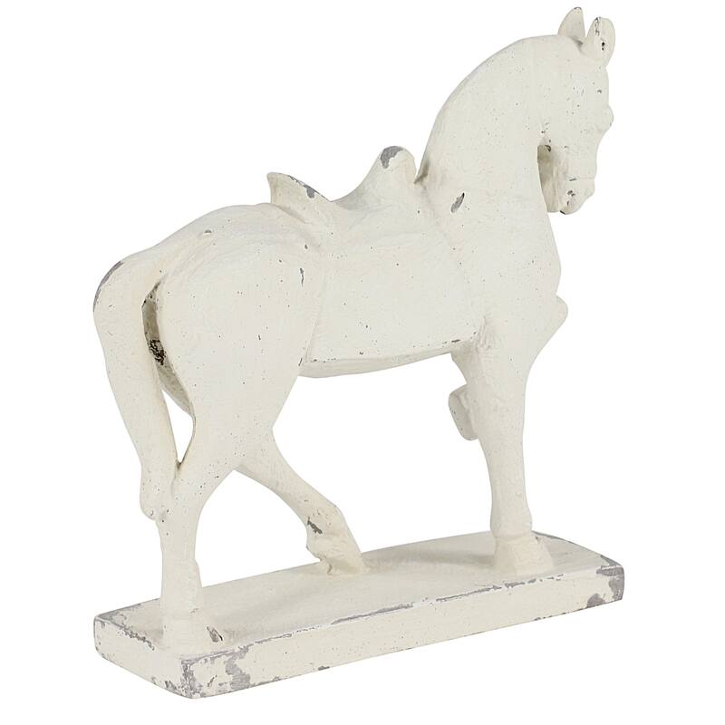 Fiberglass Horse Decorative Sculpture - White - Roche River Decor