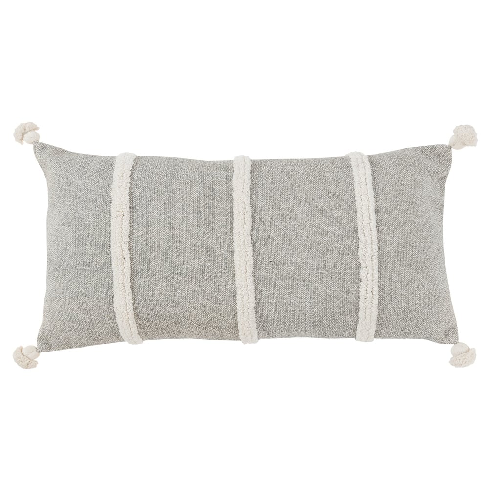 Rizzy Home Striped Throw Pillow with Tassels, 14x26