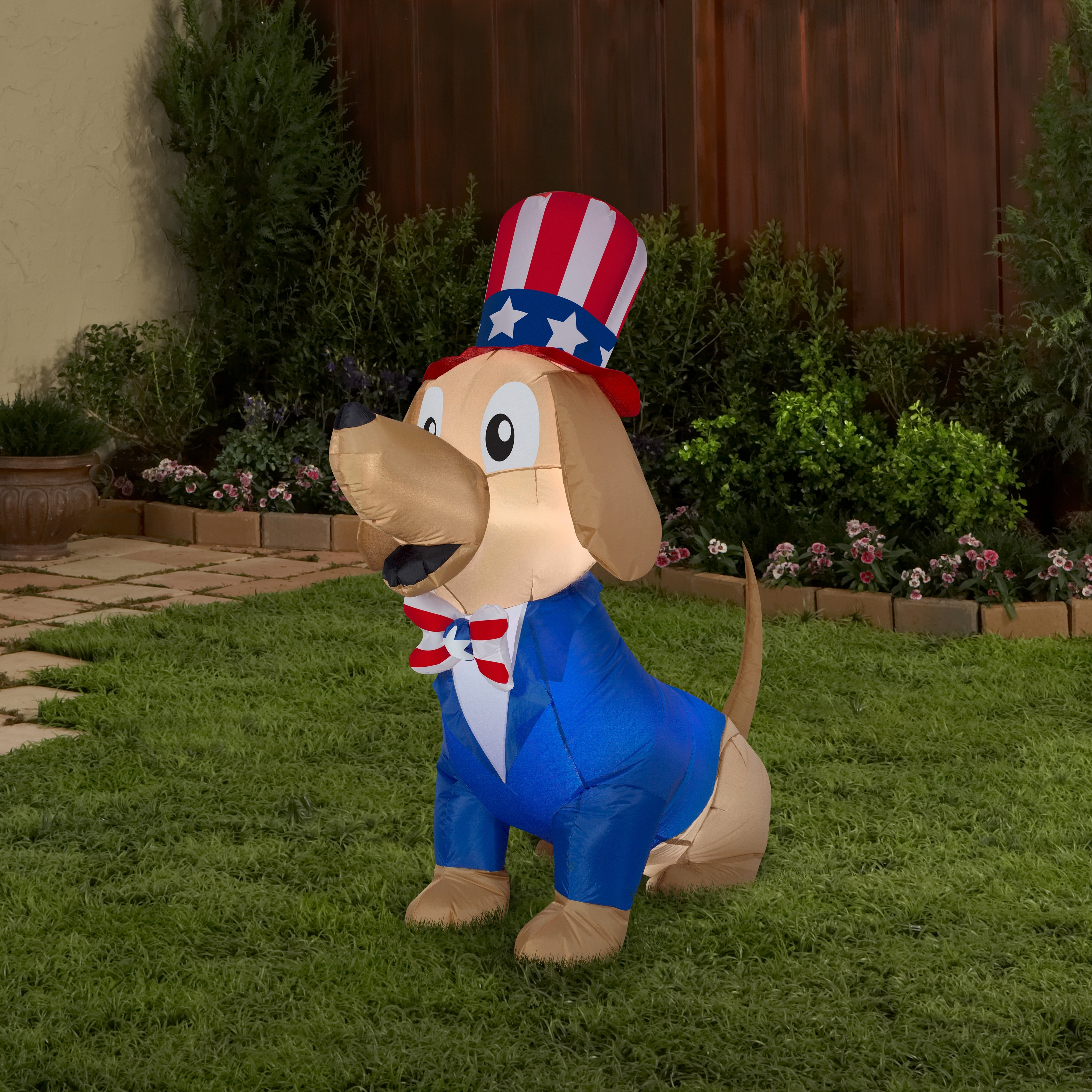 christmas schnauzer inflatable