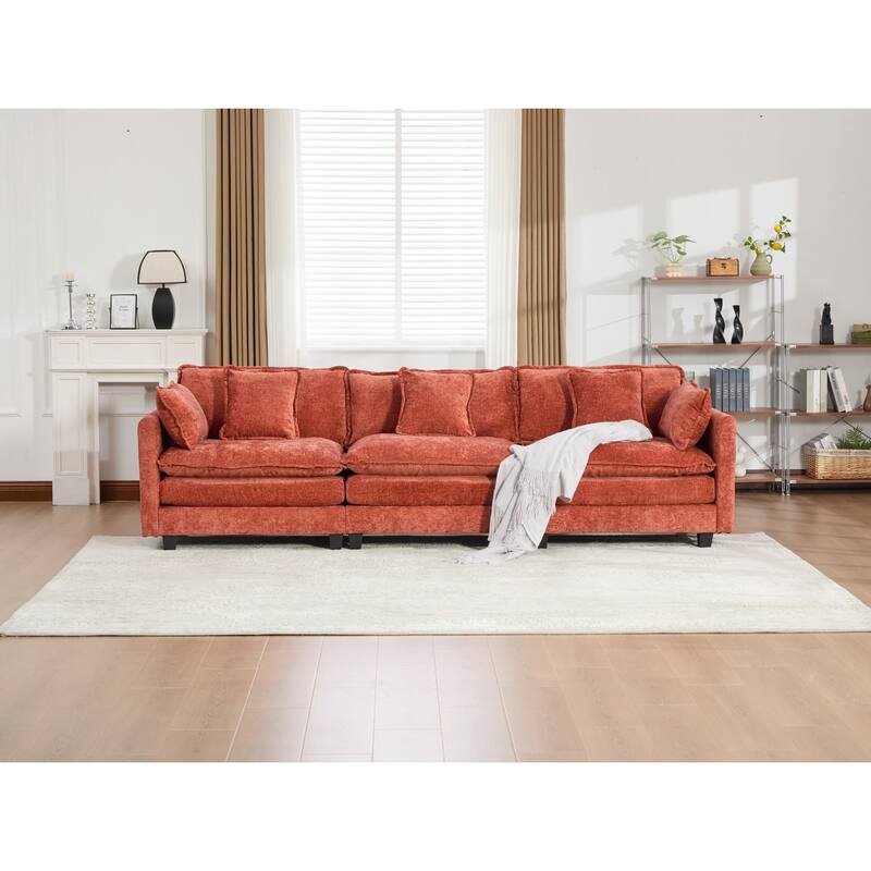 Cloud Sofa 3 Seats,Modern Sectional Couch,Comfy Double Layer Upholstered Seat Cushion
