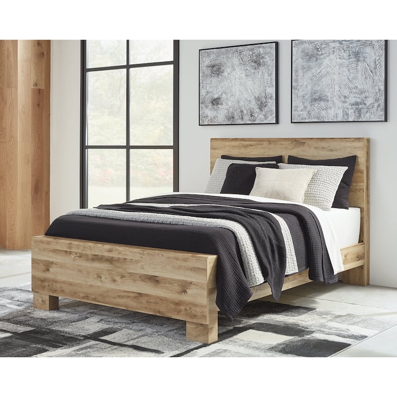 Signature Design by Ashley Hyanna Tan Brown Panel Bed - King