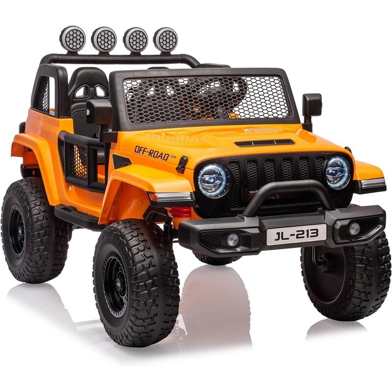 24V 7AH Kids Ride on Truck Car 2 Seater Electric Vehicles for Toddles - Orange