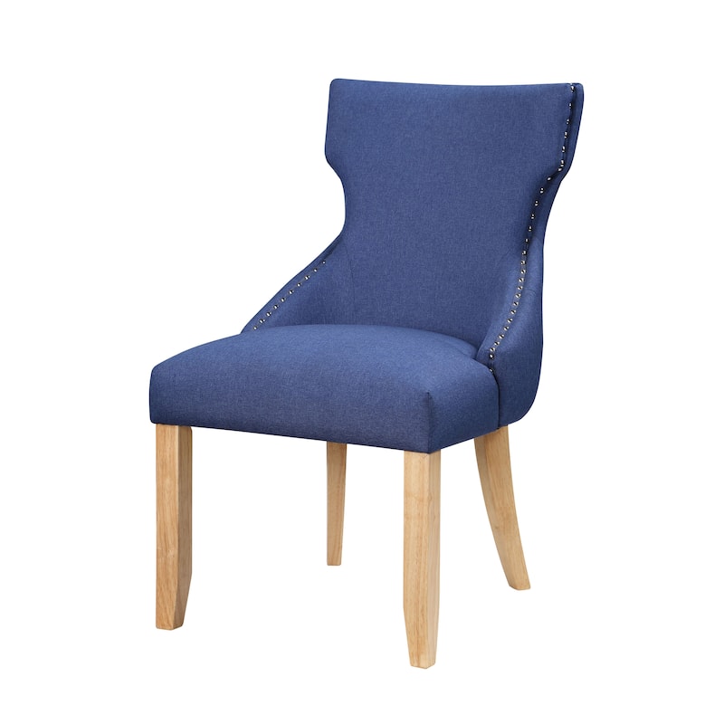 Gaji Contemporary Wood Tufted Wingback 2-Piece Side Chairs by Furniture of America