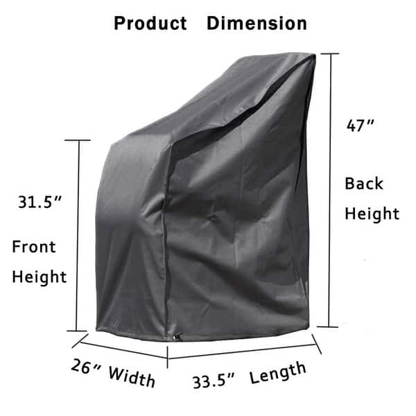 Moda New Patio Waterproof Single Sofa/Chair Rain Cover Bed Bath