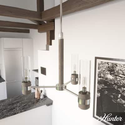 Hunter River Mill Chandelier - Dining Room, Entry - Modern Mountain, Rustic, Round, Industrial