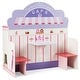 preview thumbnail 2 of 2, 2 in 1 Kitchen and Cafe Pretend Cooking Playset - 36" x 19.5" x 36.5"