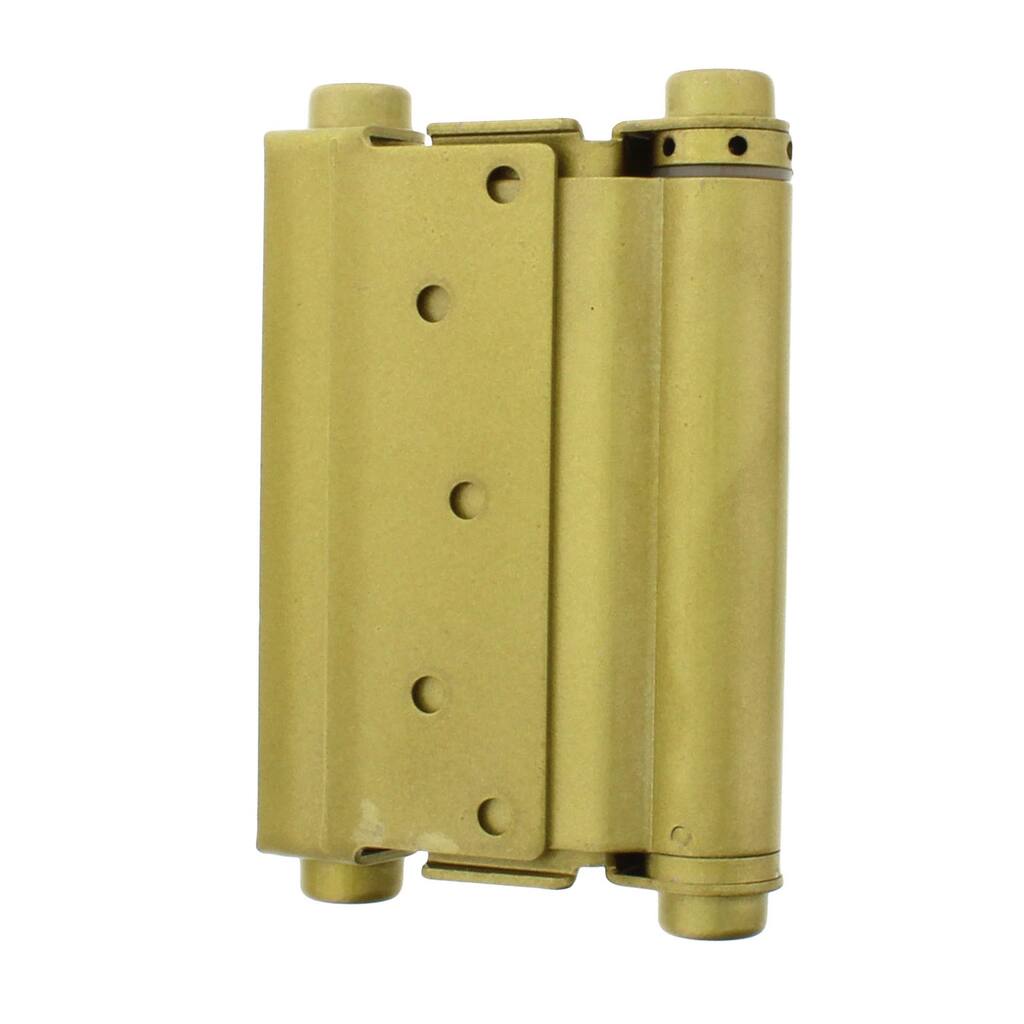 Ultra Hardware 6" Heavy Duty Brass Double Action Spring Hinges (Set of 2)