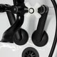 preview thumbnail 19 of 34, Kingston Brass Tub Wall Mount Clawfoot Tub Faucet with Hand Shower