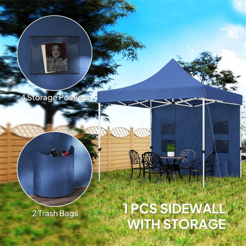 Premium Foldable Gazebo for Outdoor Events with UPF50 Sun Protection Adjustable Height and Portable Wheeled Bag