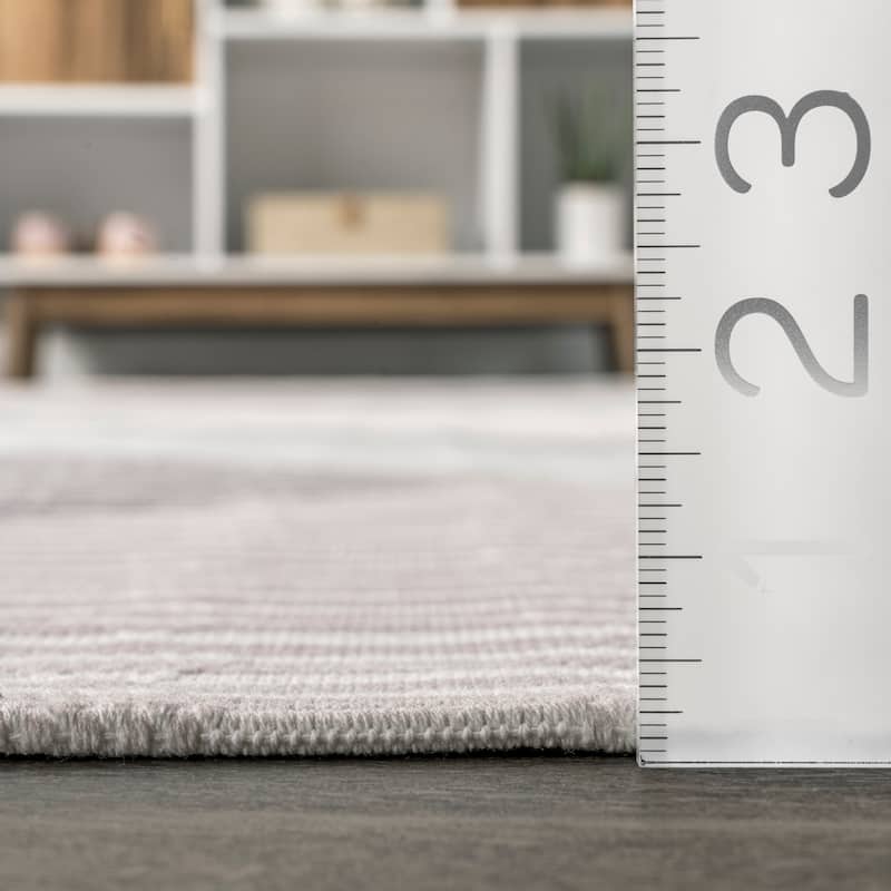 Nuloom Alesha SpinClean Modern Striped Machine Washable Area Rug