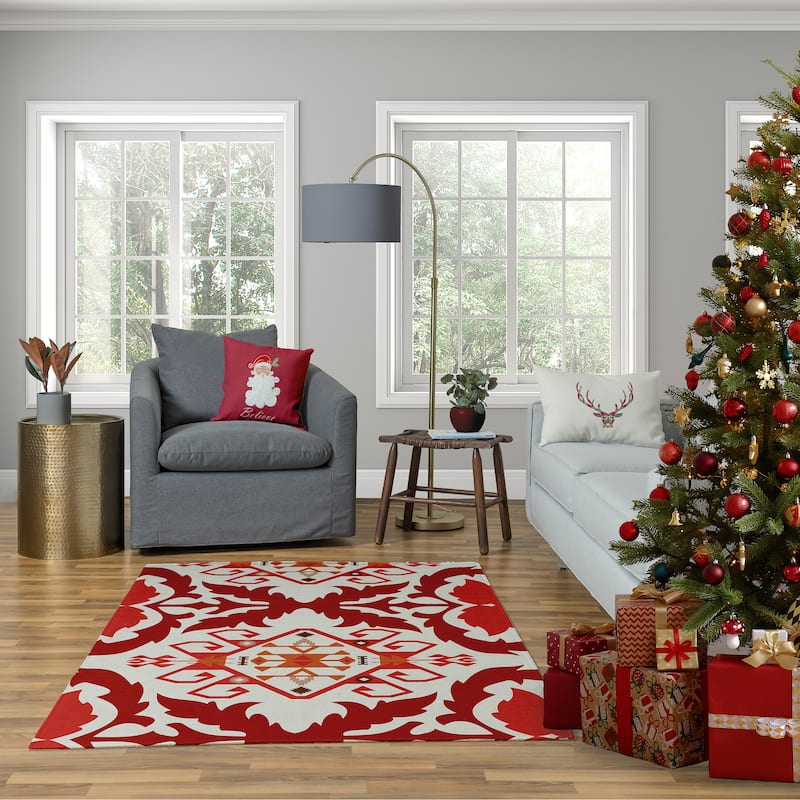 Believe in Santa Christmas Decorative Throw Pillow
