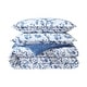 preview thumbnail 3 of 7, Laura Ashley Elise Navy Cotton Floral Bonus Comforter Set
