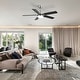 preview thumbnail 129 of 199, 42“/52"/60"/48" Noiseless Walnut Wood Ceiling Fan with Remote Control, Integrated Light Optional