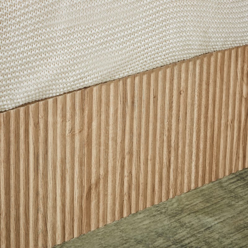 Hydraulic Lift Storage Bed Frame with Headboard/Wooden Corrugated Platform Bed Frame/No Box Spring Needed/Noise-Free Design/King