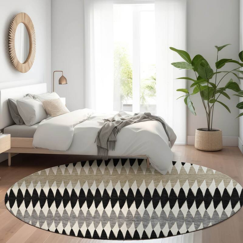 Machine Washable Indoor/ Outdoor Chantille Contemporary Rug