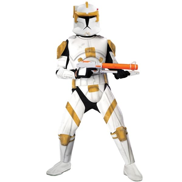 Shop Rubies Star Wars Clone Wars Deluxe Clone Trooper Commander Cody Adult Costume Solid Overstock 15423697