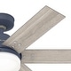 preview thumbnail 7 of 22, Hunter 44" Pacer Ceiling Fan with LED Light Kit and Handheld Remote - Modern Farmhouse, Transitional