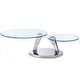 preview thumbnail 2 of 6, Somette 5408 All Glass Cocktail Table