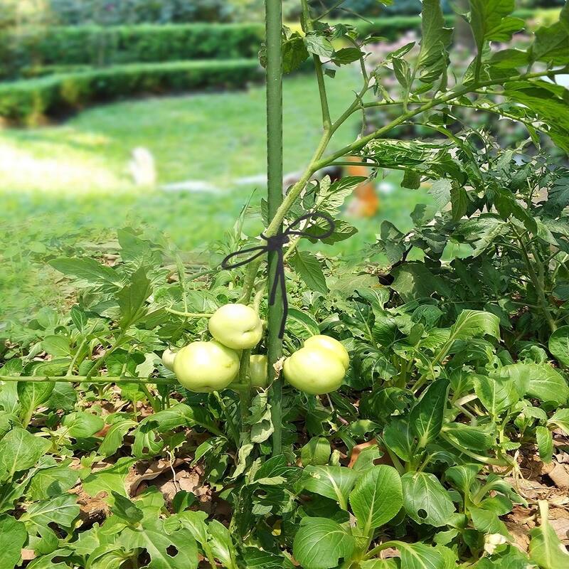 Agfabric Garden Stake, Plant Stake, Plastic Coated Steel Tube Stakes