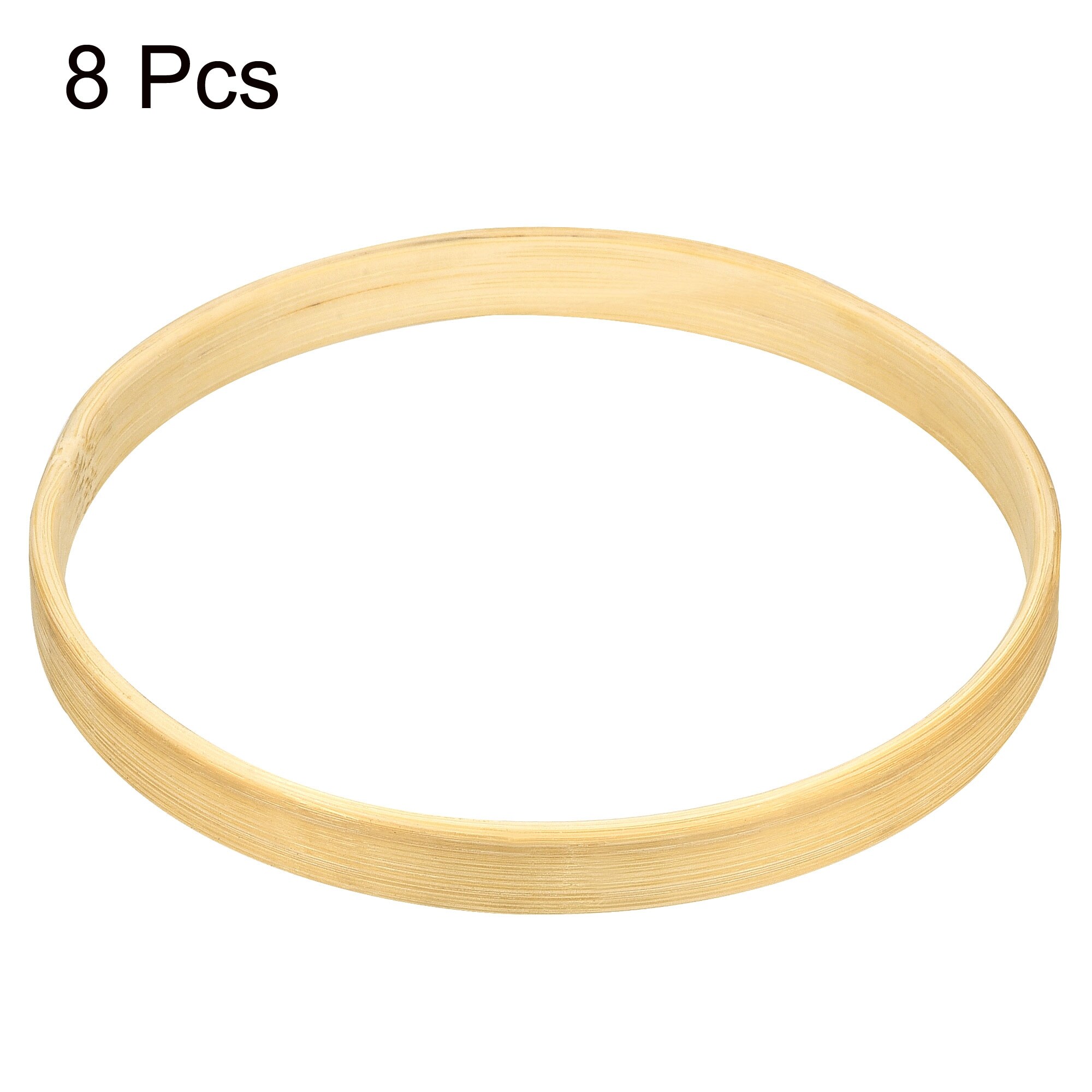 16Pcs 6 Inch 8 Inch Wooden Bamboo Floral Hoop Rings for DIY Crafts