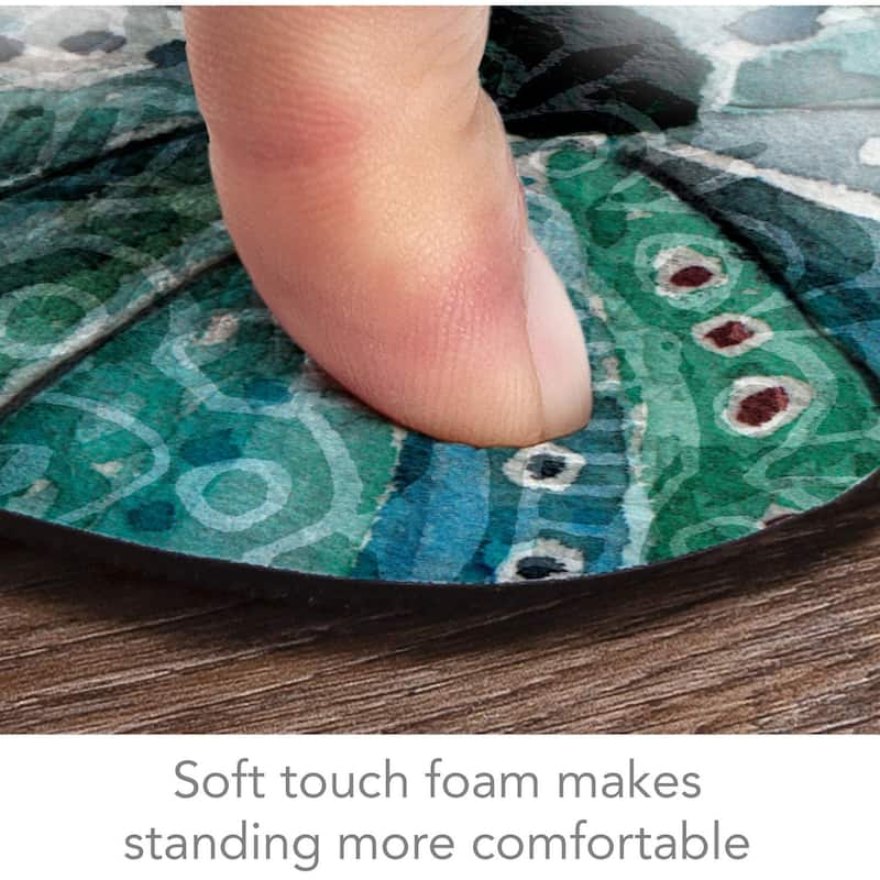 CounterArt Ocean Finds Memory Foam Comfort Floor Mat - 30 inch by 20 inch Made in The USA - 30x20x.319
