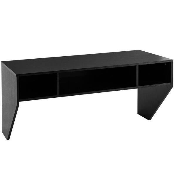 Shop Costway Wall Mounted Floating Computer Table Sturdy Desk Home Office Overstock 19665905