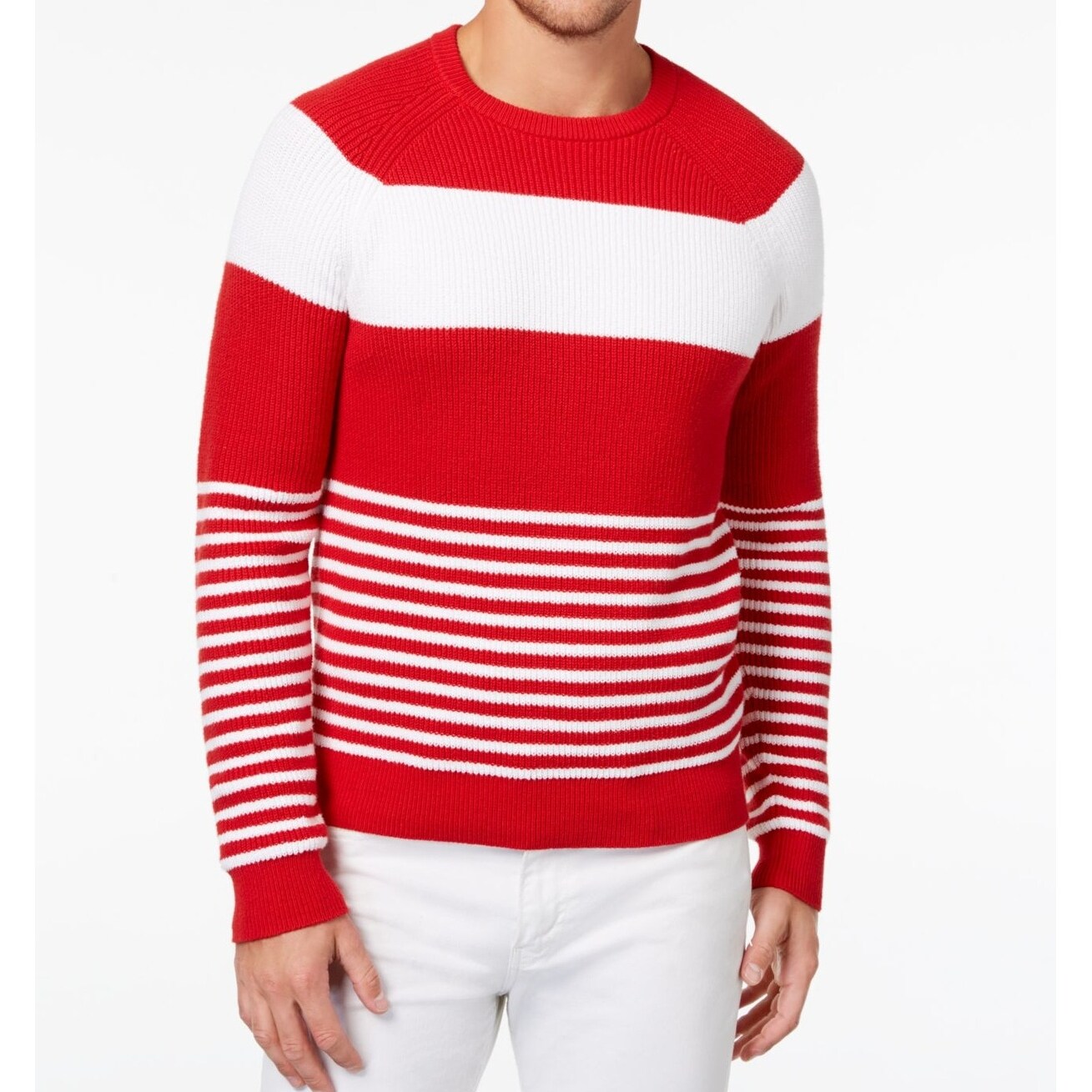 red white sweater