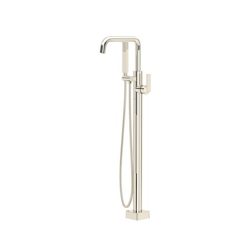 Rohl TCA05HF1L Rohl Floor Mounted Tub Filler with Built-In Diverter - Satin Nickel