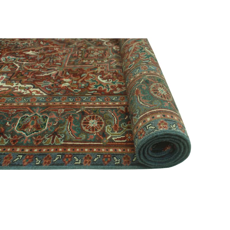 Fine Vintage Heriz Hjalmar Burgundy/Charcoal Rug - 6'7" x 9'2"