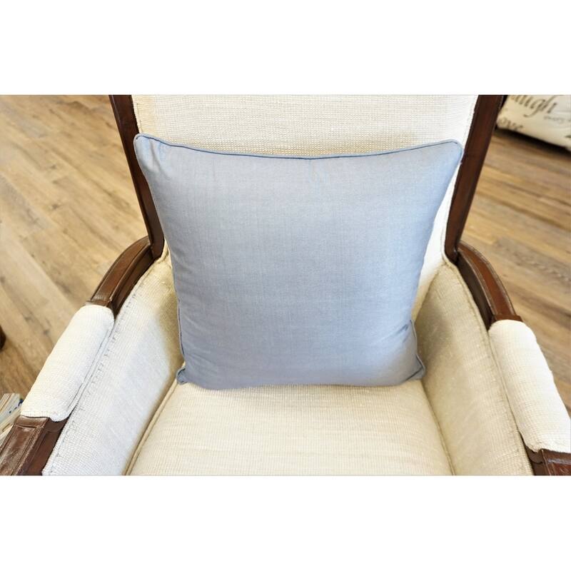 Home&Manor Premium Silk Throw Pillow 18" Gray