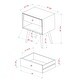 preview thumbnail 19 of 51, Middlebrook Mid-Century Solid Wood 1-Drawer, 1 Shelf Nightstand