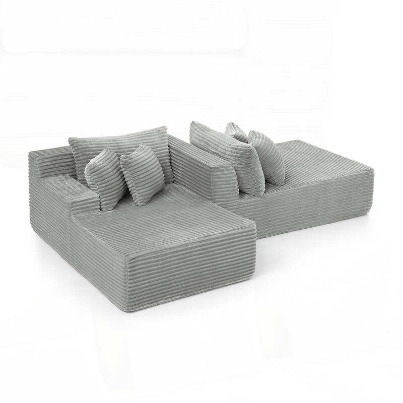 Two-seater Lazy Sofa Lounge Chair,Compressed Sofa No Assembly Required