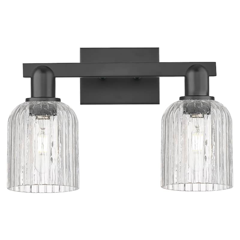 Innovations Lighting 716-2W-G559-5CL Bridal Veil 2 Light 16" Wide - Matte Black