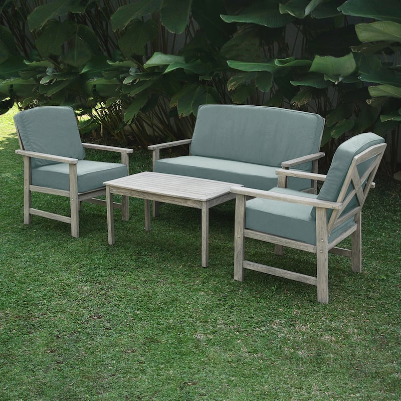 Cambridge Casual West Lake Mahogany Outdoor Loveseat