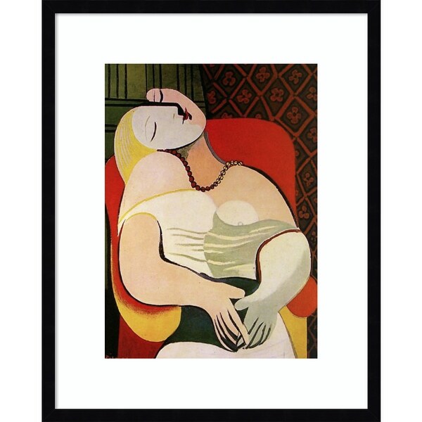 The Dream 1932 by Pablo Picasso Framed Wall Art Print - Bed Bath