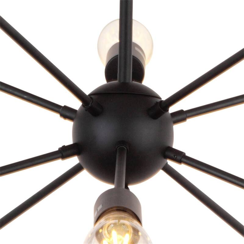 10-Light Mid-Century Sputnik Chandelier