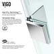 preview thumbnail 9 of 18, VIGO Monteray 30"D x 30"W x 73"H Frameless Hinged Shower Enclosure