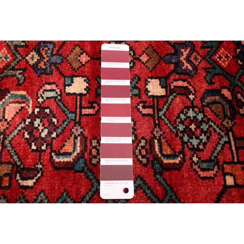 ECARPETGALLERY Hand-knotted Andelz Red Wool Rug - 4'9 x 8'5