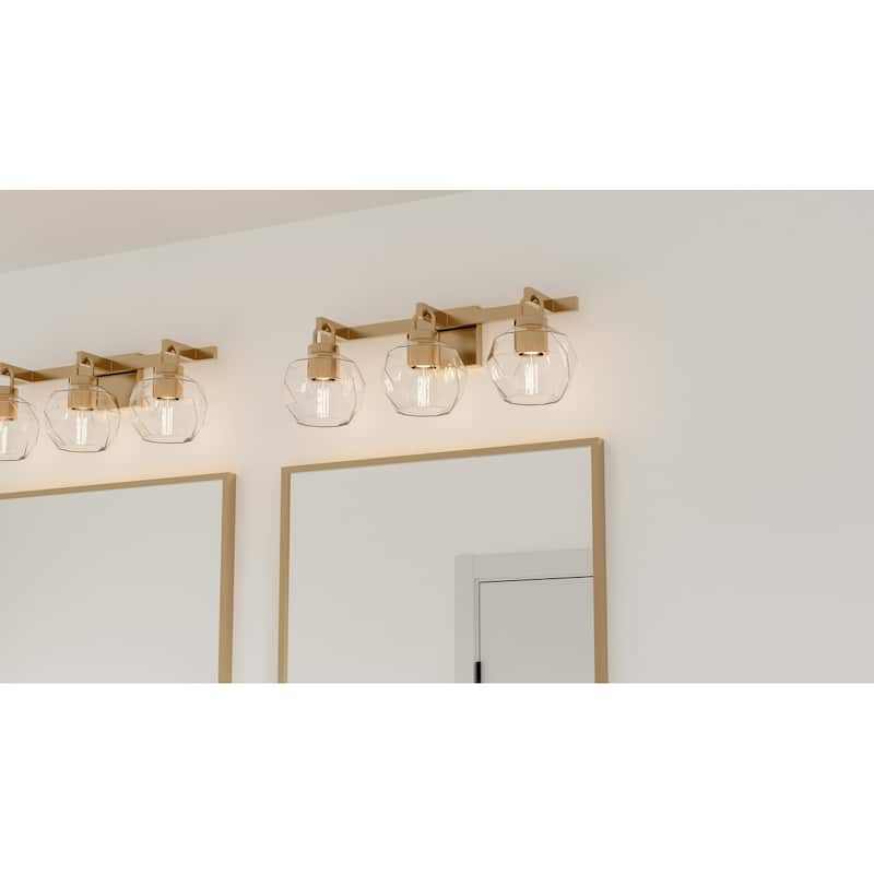 Celina 3-Light Bronze Gold Bath Light