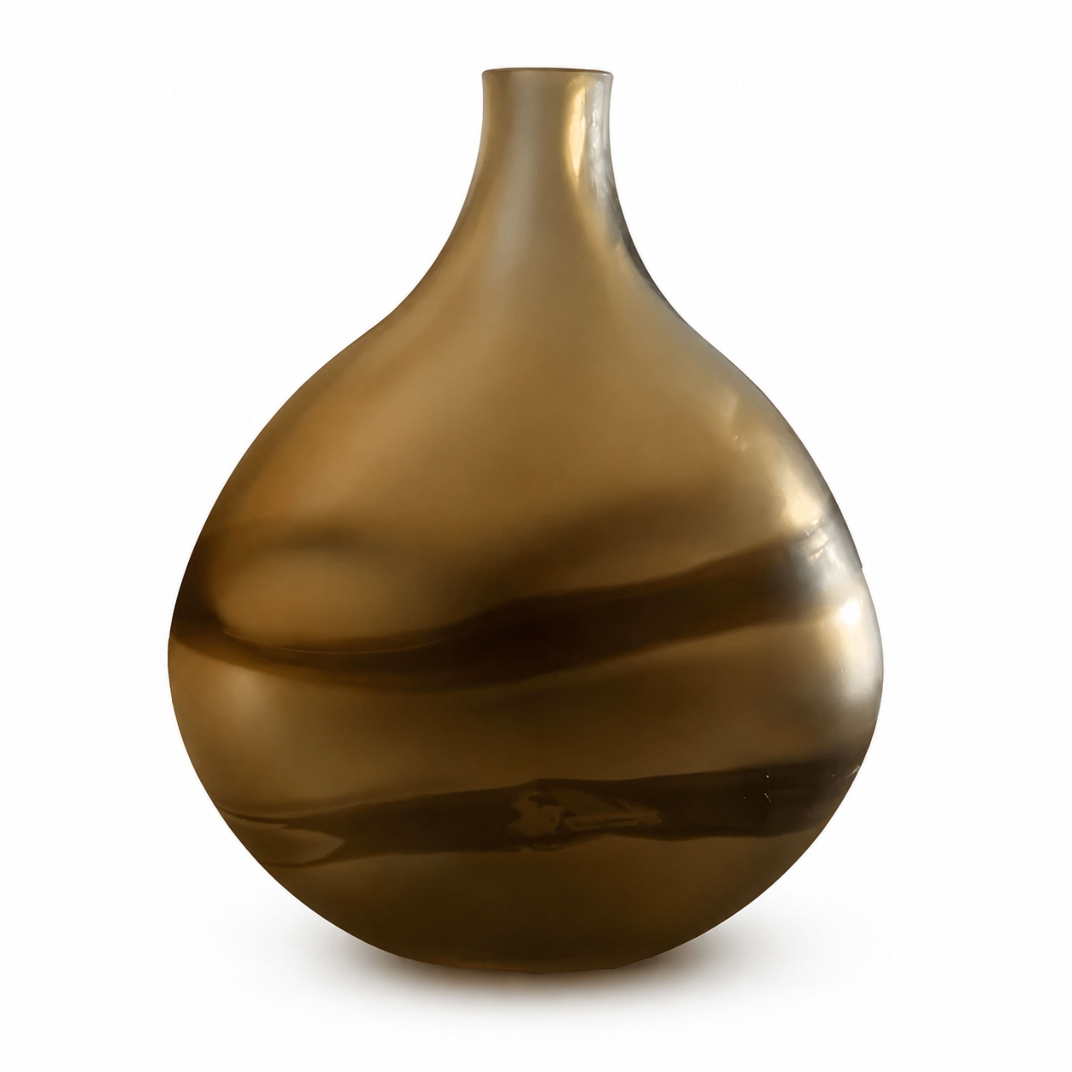Aria Home Brown Glass Vase Decorative Accent for Home Styling