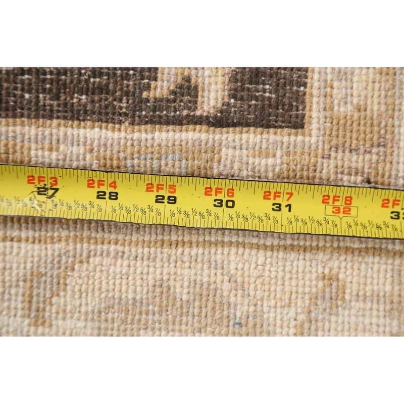 Vegetable Dye Chobi Peshawar Oriental Area Rug Handmade Wool Carpet - 4'11" x 7'3"